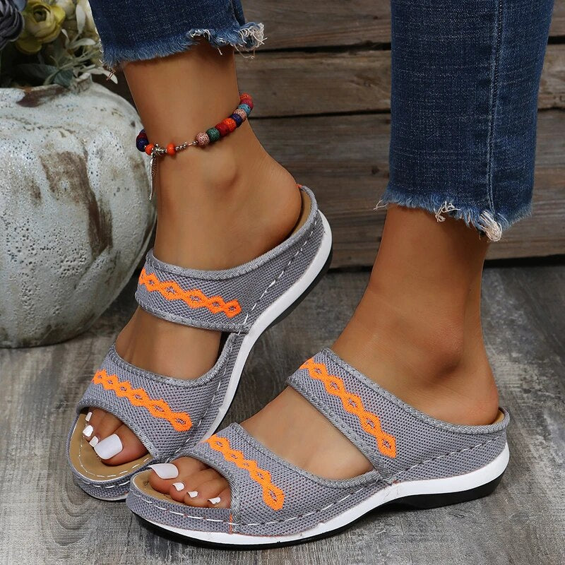 RosenauShoes™ - Orthopädische Sandalen aus Leder zur Unterstützung des Fußgewölbes