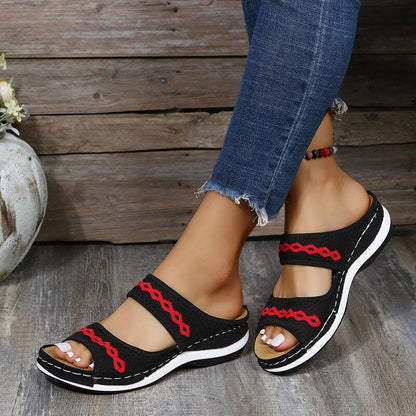 RosenauShoes™ - Orthopädische Sandalen aus Leder zur Unterstützung des Fußgewölbes