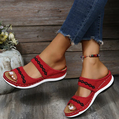 RosenauShoes™ - Orthopädische Sandalen aus Leder zur Unterstützung des Fußgewölbes