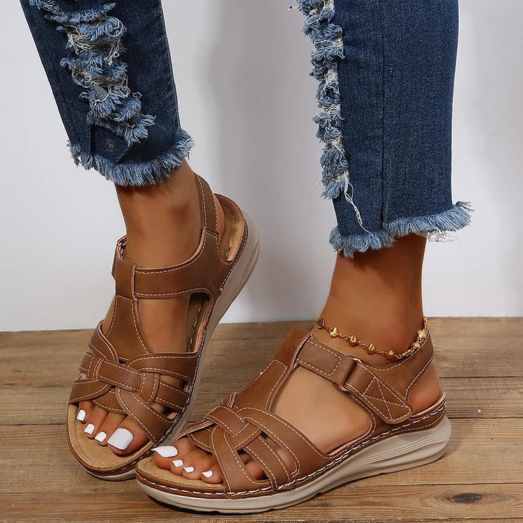 Rosenau™ | Vintage Orthopädische Ledersandalen