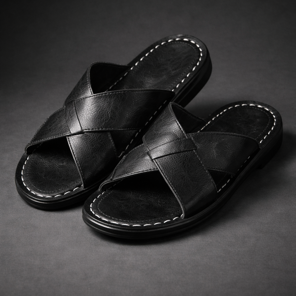 Rosenau™ | Breite Leder-Sandalen mit Riemen
