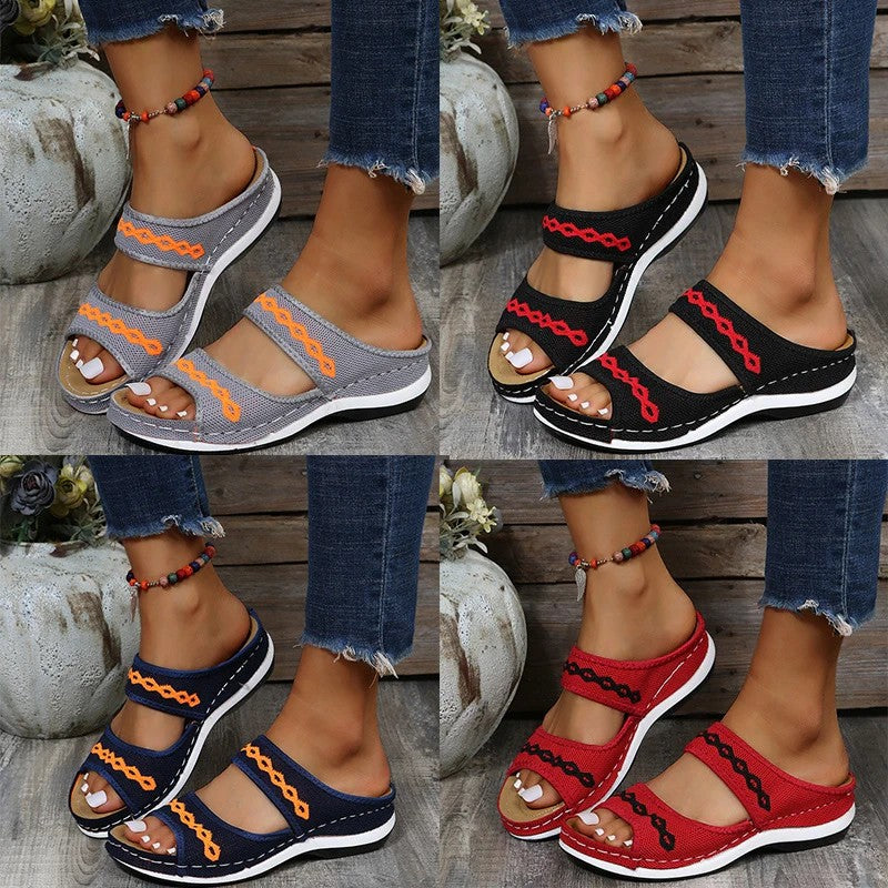 RosenauShoes™ - Orthopädische Sandalen aus Leder zur Unterstützung des Fußgewölbes