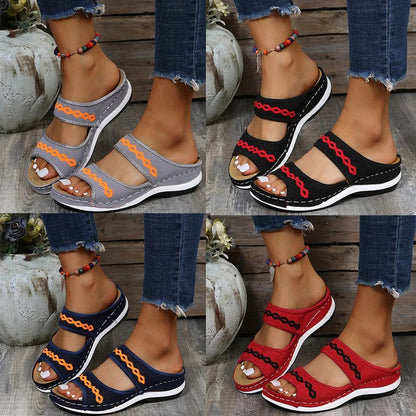 RosenauShoes™ - Orthopädische Sandalen aus Leder zur Unterstützung des Fußgewölbes